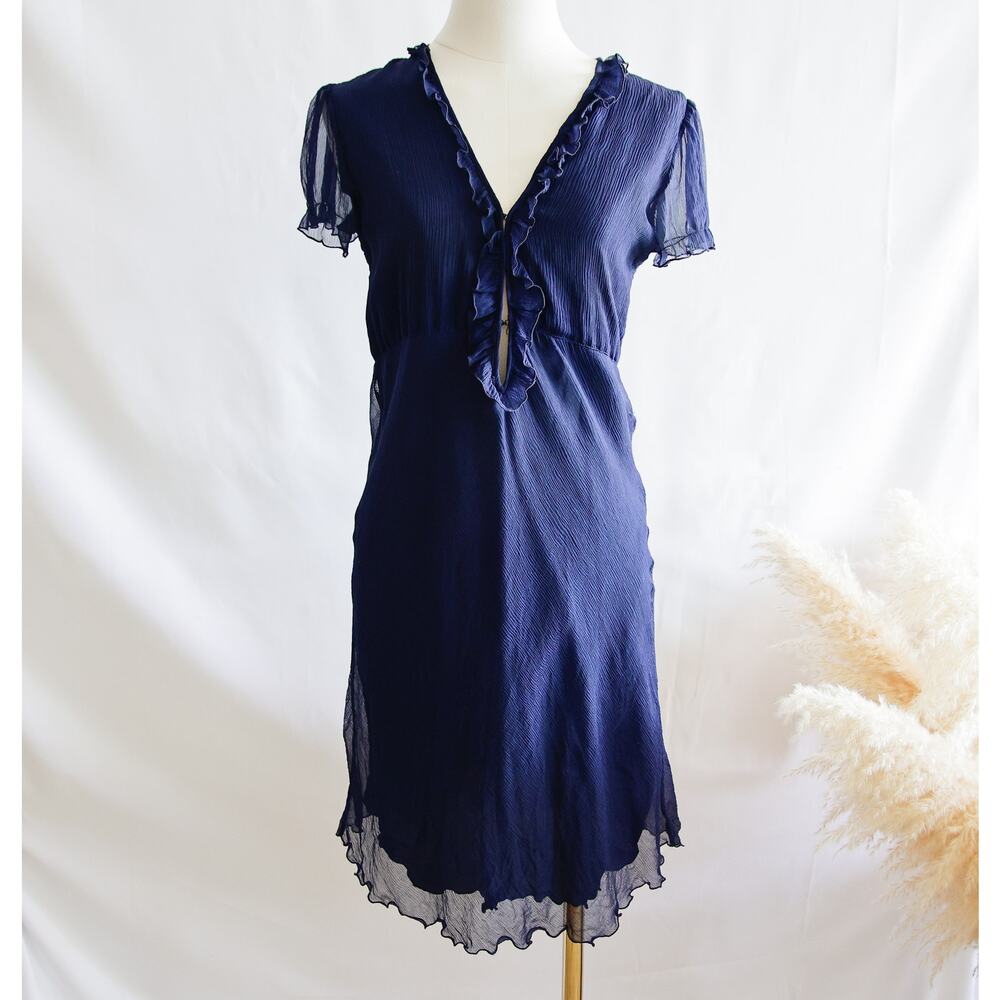 Debra Rodman Silk Babydoll tea dress size 4 S